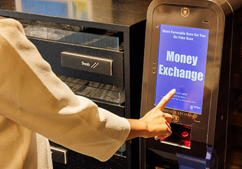 photo of Foreign currency exchange machine